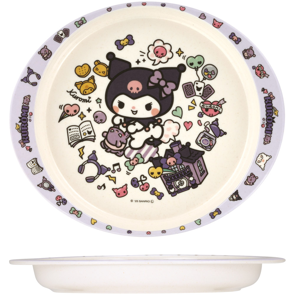スケーター ランチプレート 350ml 食器 バンブー メラミン ランチ プレート 食洗機対応 子供 skater M36B クロミ クロミちゃん サンリオ 女の子 女子【皿 お子様 こども 子ども 子ども用 可愛い】