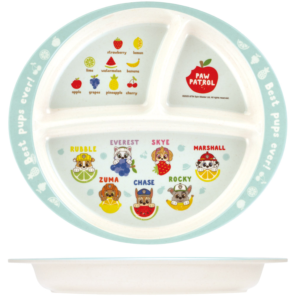 ランチプレート 430ml 仕切り バンブー メラミン 皿 プレート 食器 食洗機対応 子供 スケーター skater M37B パウ パトロール パウパト 男の子 男子 男児【お子様 こども 子ども 子ども用 可愛い】