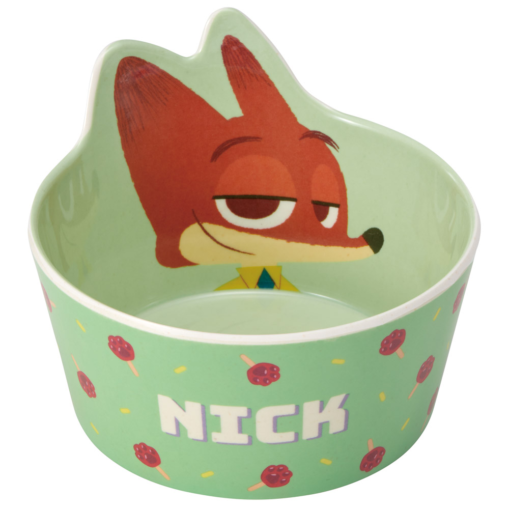 スケーター メラミン ボウル メラミン食器 子供 食器 器 子ども食器 キャラクター かわいい skater MBL6D ズートピア ニック ディズニー Disney【ダイカット サラダ 朝食 シリアル コーンフレーク ボウル】
