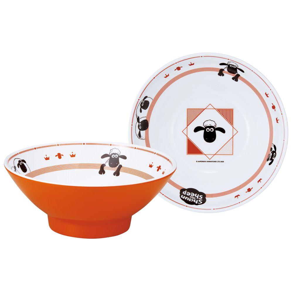 スケーター メラミン製 ラーメン 鉢 らーめん 丼 中華 お家 おうち ご飯 食器 かわいい skater MCH8 ひつじのショーン 男の子 女の子 男子 女子【チャイナ グッズ メラミン 食洗機可】