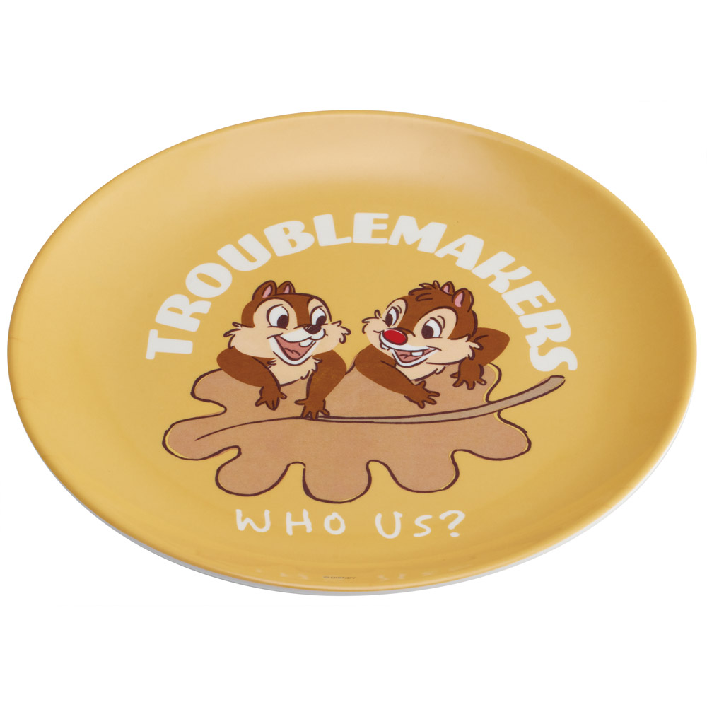 スケーター 皿 メラミン パン皿 丸型 19cm お皿 食器 丸皿 おしゃれ 割れにくい キャラクター skater MPL19 ップ＆デール チップとデール オータム AUTUMN【丸 食パン パン かわいい プレート おさら プレゼント】