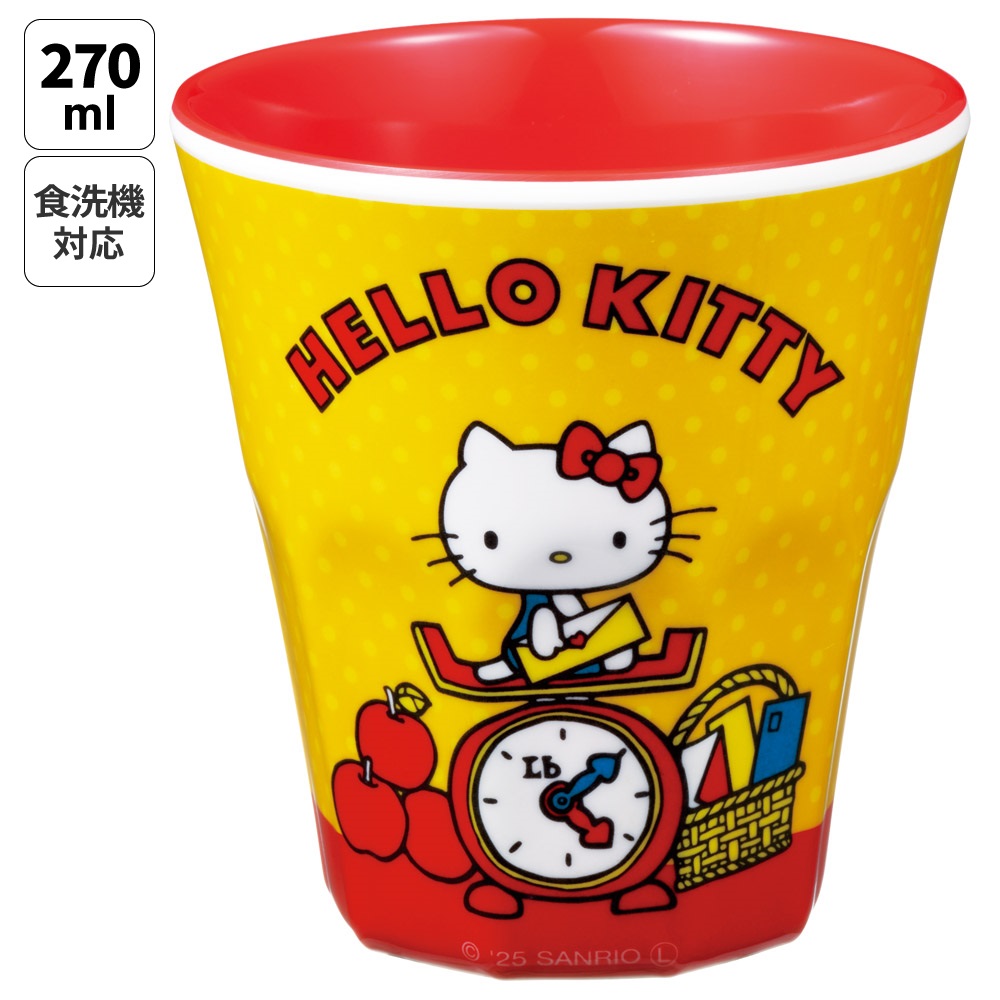 スケーター メラミン カップ コップ キャラクター 子供 割れにくい メラミンコップ skater MTB2 キティ ハローキティ キティちゃん サンリオ 女の子【食洗機対応 取っ手なし タンブラー メラミンタンブラー】