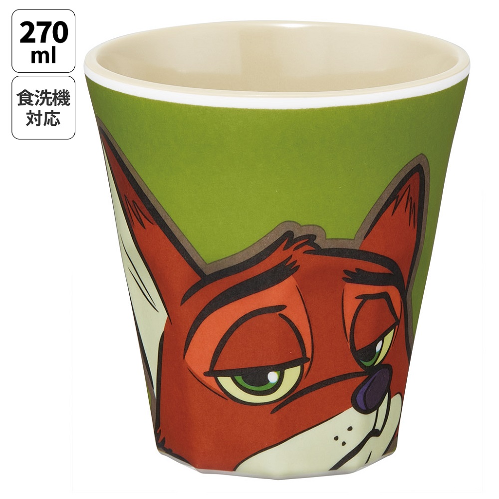 メラミンタンブラー 270ml ズートピア ニック／MTB2_4973307693069