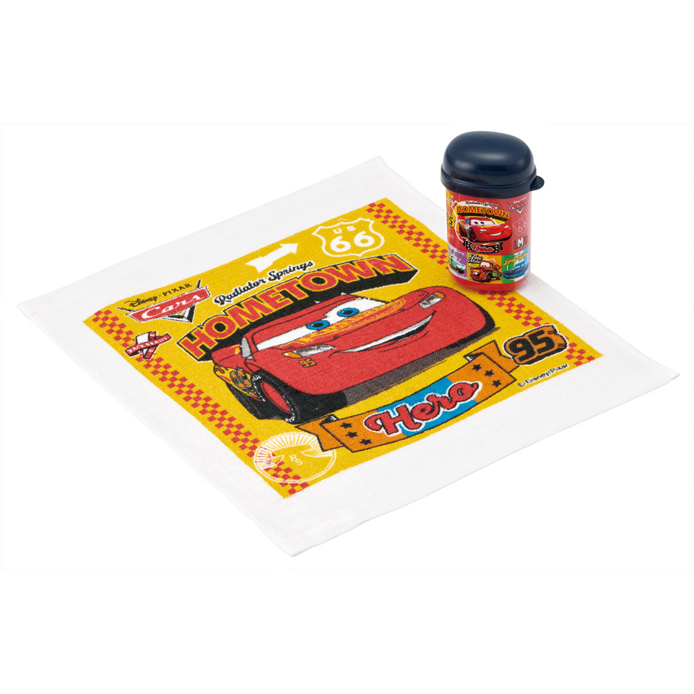 スケーター おしぼりタオル おしぼりケース おしぼりセット おしぼり 子供 おしぼり入れ skater OA4 カーズ 26年 Cars ディズニー Disney 男の子 男子【手拭きタオル ハンカチタオル ハンドタオル かわいい お手拭き】