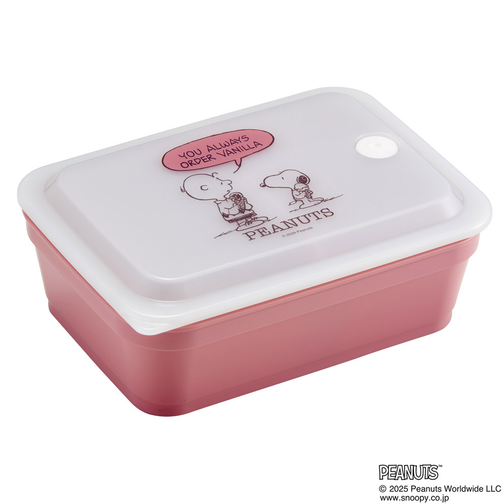 スケーター 抗菌 パッキン 一体型 ふわっと 保存容器 600ml おかず 作り置き 保存 レンジ skater PAS6AG スヌーピー スモーキーパステル SNOOPY ピーナッツ【食洗機対応 ふんわり フタ かわいい キャラクター】