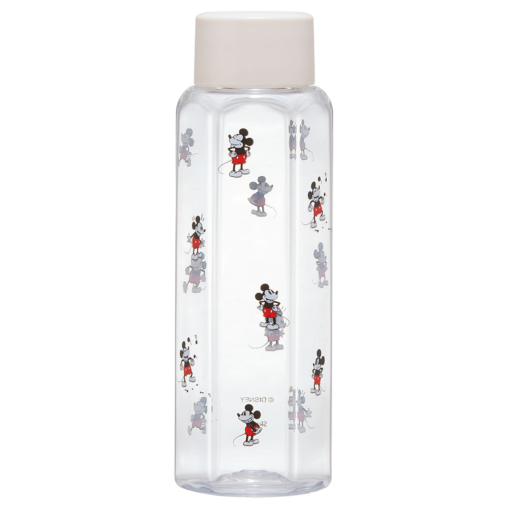 六角形 水筒 プラスチック 350ml ブロー ボトル 大人 キッズ 子供 直飲み 透明 スケーター skater PDH4 さりげなミッキー ミッキーマウス さりげな ミッキー Mickey 男の子 女の子