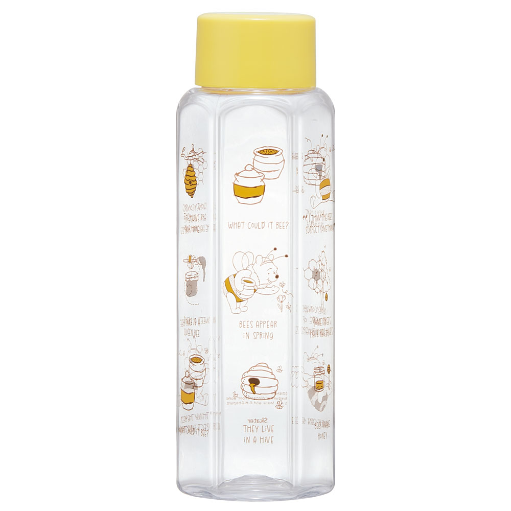 六角形 水筒 プラスチック 350ml ブロー ボトル 大人 キッズ 子供 直飲み 透明 スケーター skater PDH4 くまのプーさん プーさん Pooh 女性 レディース