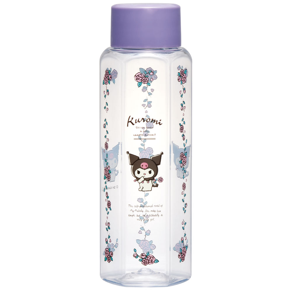 六角形 水筒 プラスチック 350ml ブロー ボトル 大人 キッズ 子供 直飲み 透明 スケーター skater PDH4 クロミ クロミちゃん 女の子 女子