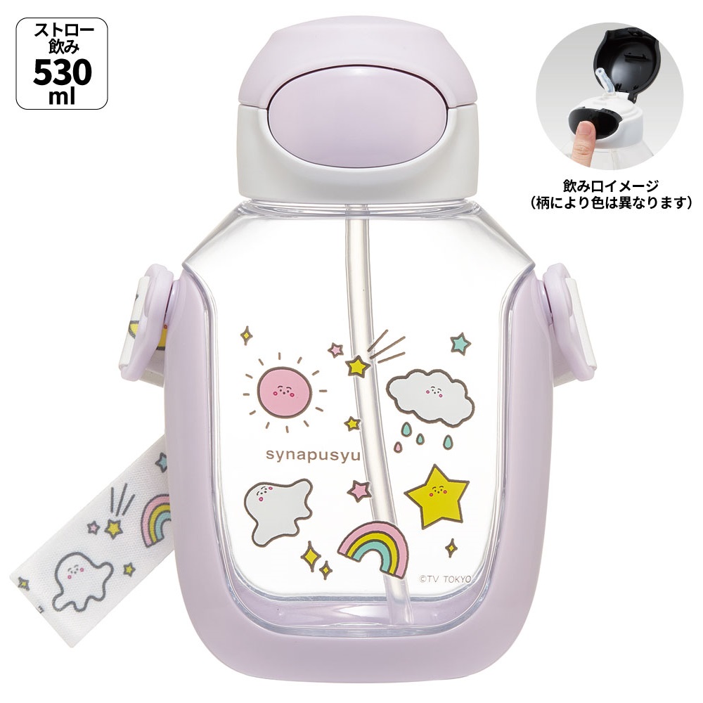 【送料無料】ワンプッシュストローボトル 530ml シナぷしゅ/PDSH6DX_4973307670565