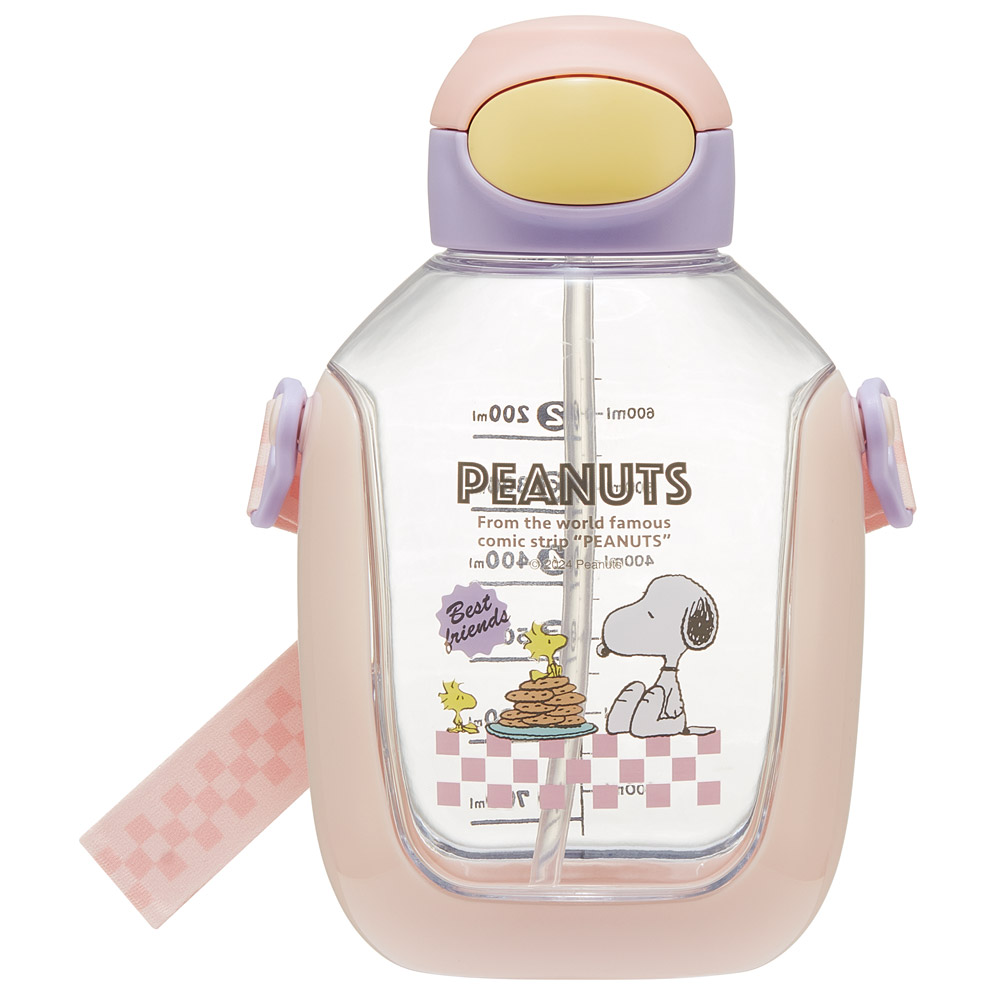 【送料無料】ワンプッシュ ストロー ボトル 水筒 780ml キッズ 子供 キャラクター かわいい スケーター skater PDSH8DX スヌーピー SNOOPY ピーナッツ 女性 レディース