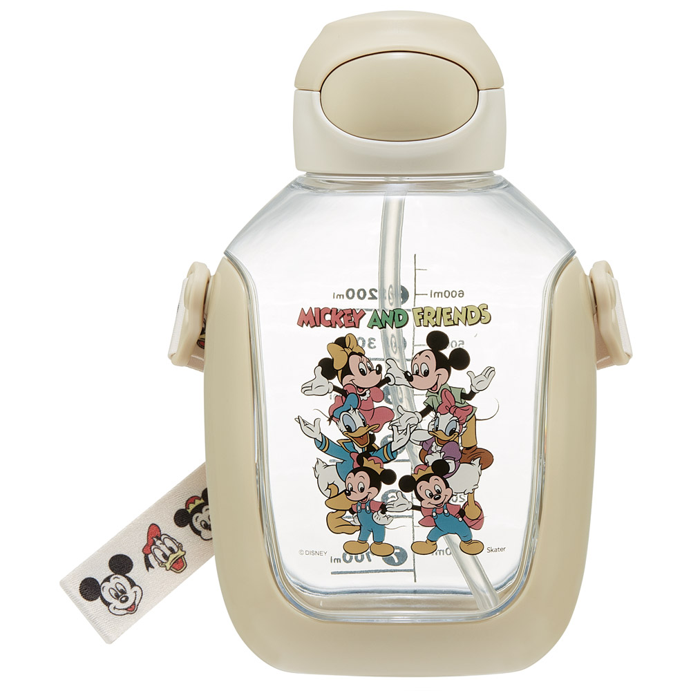 ワンプッシュ ストロー ボトル 水筒 780ml キッズ 子供 キャラクター かわいい スケーター skater PDSH8DX ミッキーマウス ミッキー Mickey 男の子 女の子