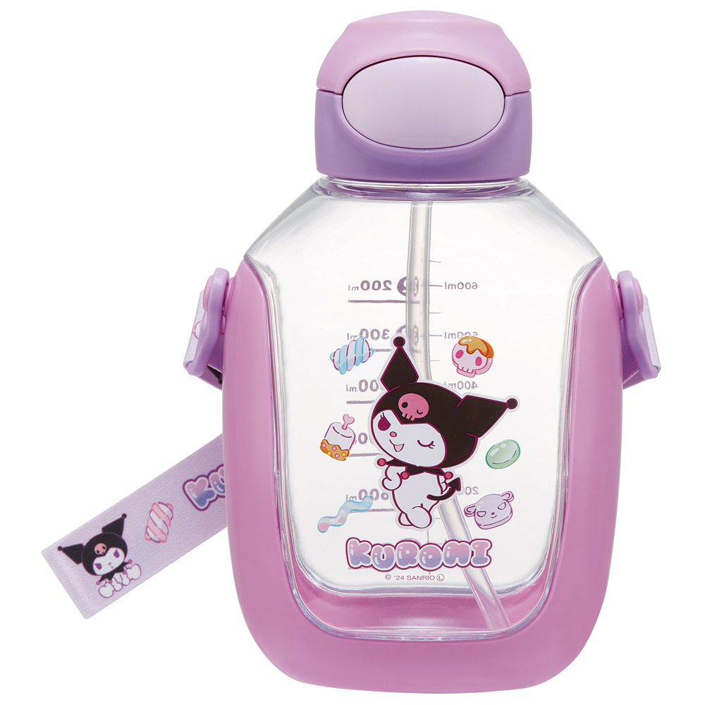 【送料無料】ワンプッシュ ストロー ボトル 水筒 780ml キッズ 子供 キャラクター かわいい スケーター skater PDSH8DX クロミ クロミちゃん サンリオ 女の子 女子