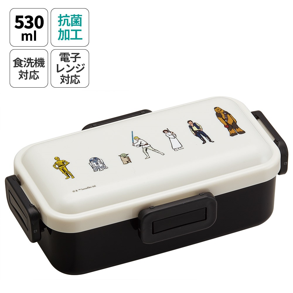 おかずがつぶれにくい 抗菌ふわっと弁当箱 1段/530ml STARWARS 反乱モチーフ/PFLB6AG_4973307711961
