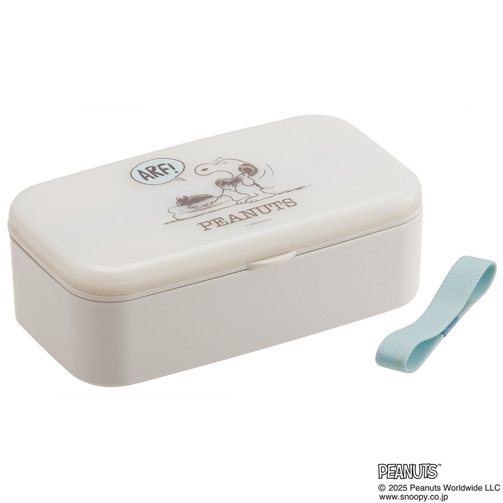 スケーター 箸付き 弁当箱 1段 600ml ランチボックス おしゃれ お弁当箱 大人 skater PLB6HB スヌーピー スモーキーパステル ブルー SNOOPY PEANUTS【食洗機対応 電子レンジ対応 日本製 高校生 中学生 一段】
