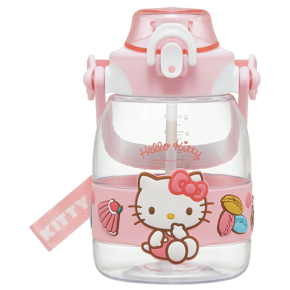 【送料無料】ストロー ホッパー ボトル 水筒 1.2L 1200ml プラスチック 水分補給 スケーター skater PSHP12 キティ ハローキティ キティちゃん 女の子