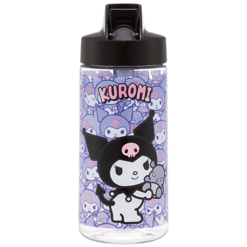 ストロー ボトル 水筒 500ml スパウト型 プラスチック クリア キッズ 子供 スケーター skater PSTB5 クロミ クロミちゃん サンリオ 女の子 女子