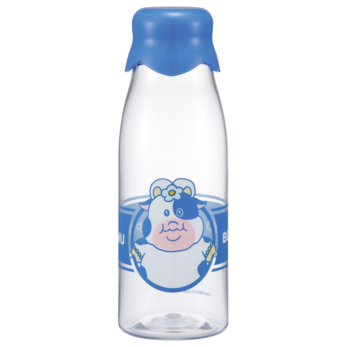 スケーター 牛乳瓶風 ボトル 水筒 牛乳瓶型 500ml プラスチック おもしろ 軽量 キャラクター skater PTY5M んぽちゃむ きみまろ グッズ【面白い かわいい 透明 クリアボトル ウォーターボトル】