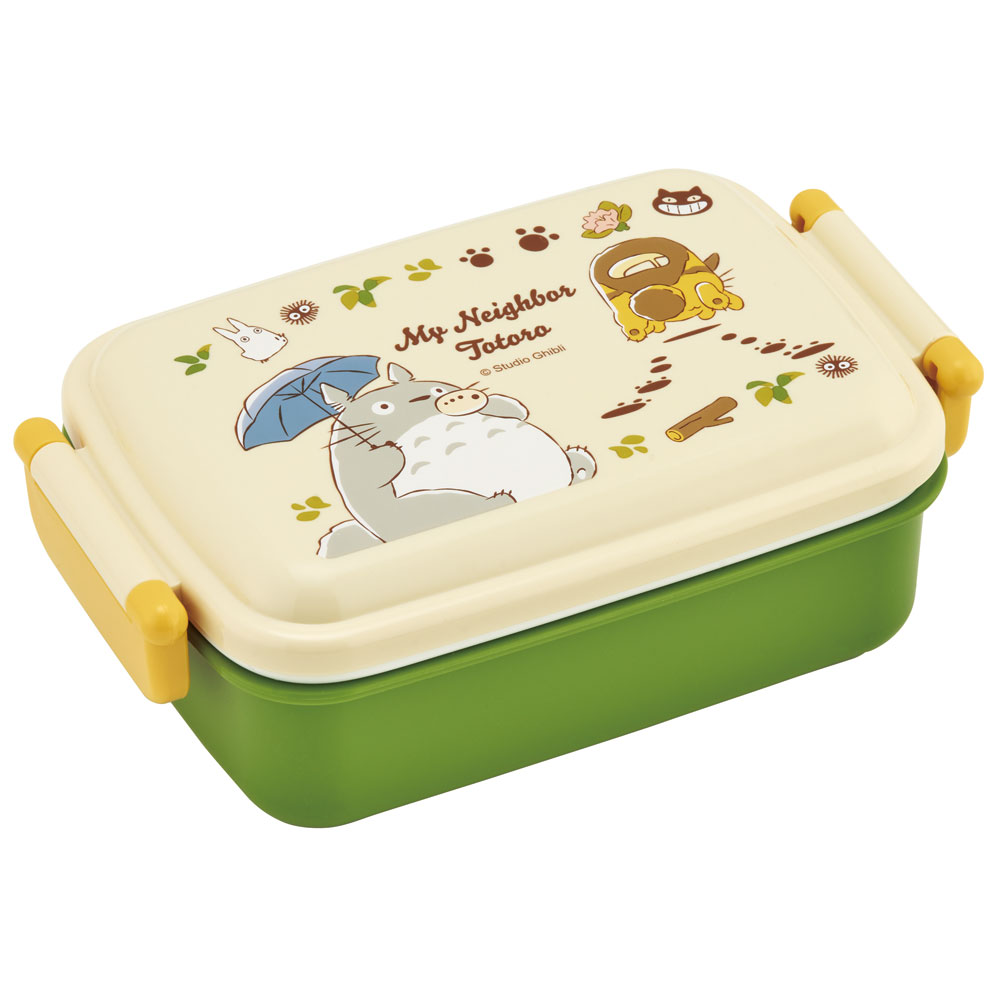 抗菌おかずがつぶれにくい ふわっとフタお弁当箱(角型) 1段/450ml となりのトトロ(ネコバス)/RBF3ANAG_4973307649530