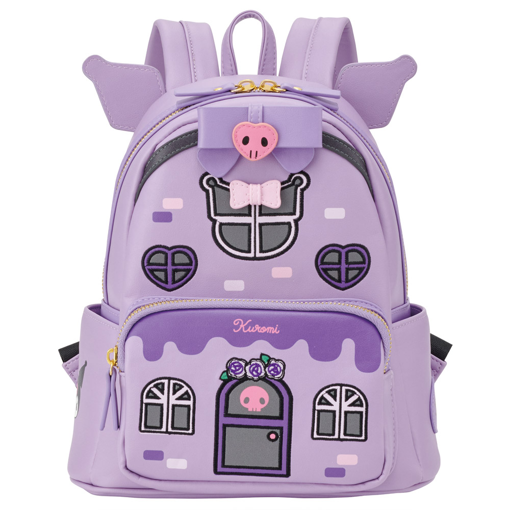 ミニ リュック おでかけ かばん バッグ 家型 カバン 子供 キッズ キャラクター かわいい スケーター RYUL60 クロミ クロミちゃん サンリオ 女の子 女子【こども お出かけ 可愛い】