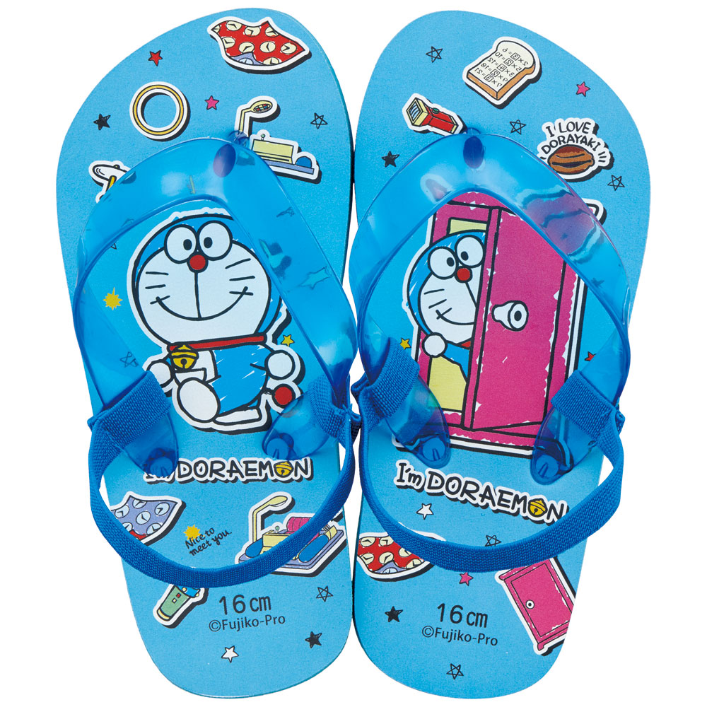 ビーチサンダル キッズ 16cm 子供 キャラクター サンダル 夏用 痛くない skater SDBE16 スケーター ドラえもん どらえもん 男の子 女の子 男子 女子【ビーサン子ども 海 ゴムバンド付き 子供用 おしゃれ プレゼント】
