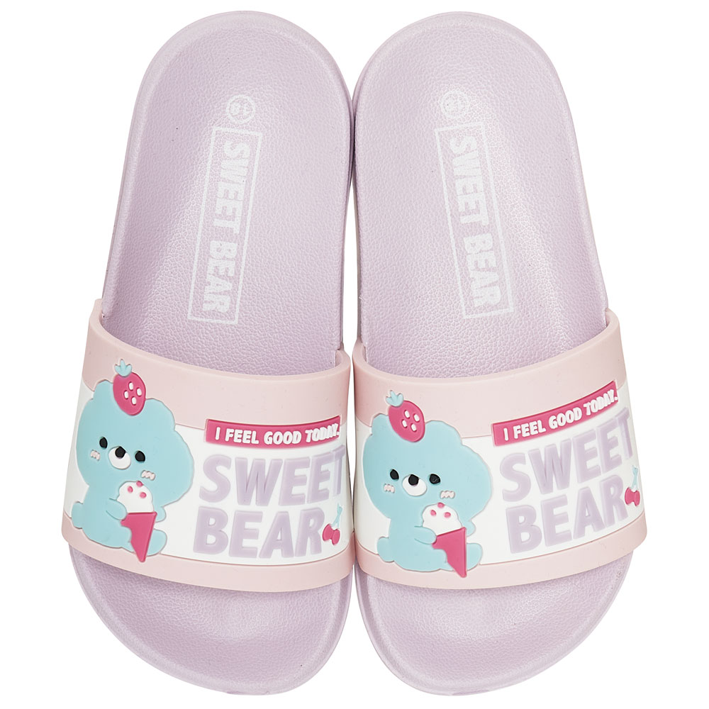 キッズ シャワー サンダル 18cm 18 子供 こども かわいい 夏 海 ビーチ スケーター skater SDSH18 Sweet Bear クマ くま 女の子 女子【プール 海水浴 子ども キャラクター】
