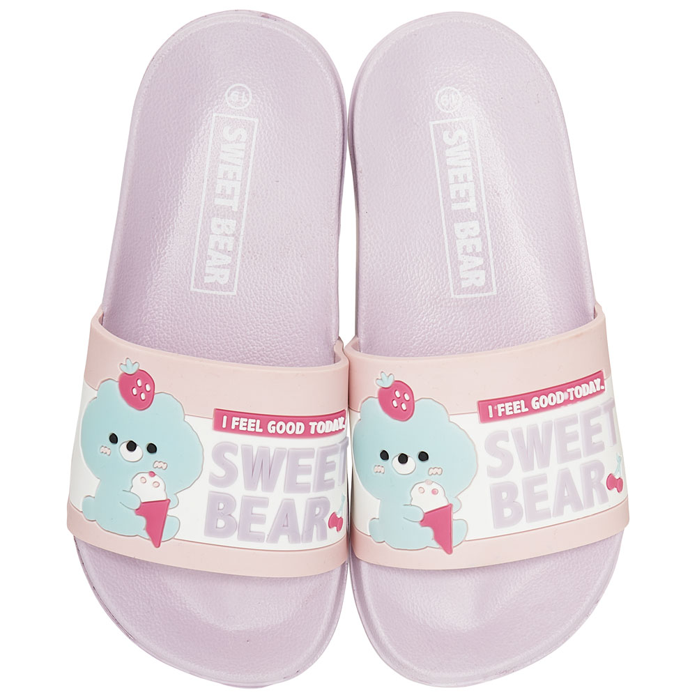 キッズ シャワー サンダル 19cm 19 子供 こども かわいい 夏 海 ビーチ スケーター skater SDSH19 Sweet Bear クマ くま 女の子 女子【プール 海水浴 子ども キャラクター】