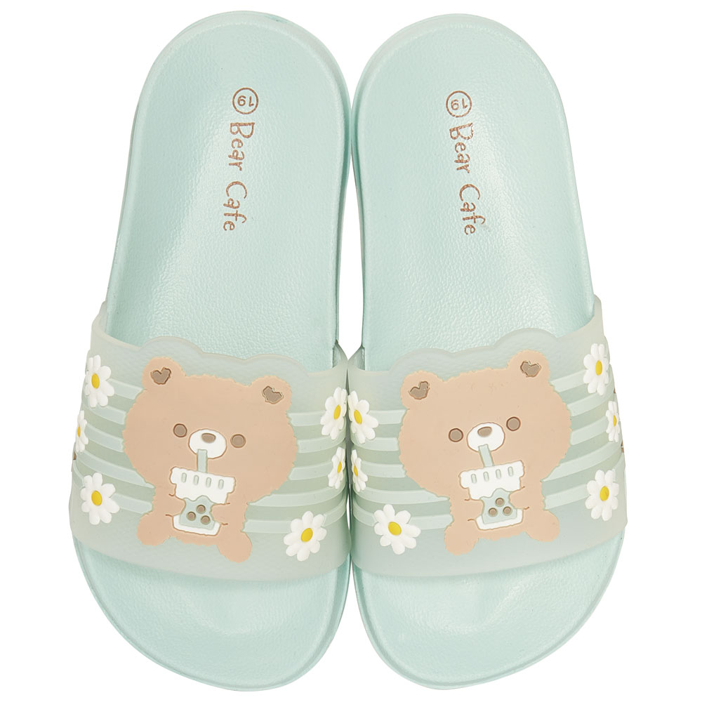 キッズ シャワー サンダル 19cm 19 子供 こども かわいい 夏 海 ビーチ スケーター skater SDSH19 Bear Cafe クマ くま 女の子 女子【プール 海水浴 子ども キャラクター】