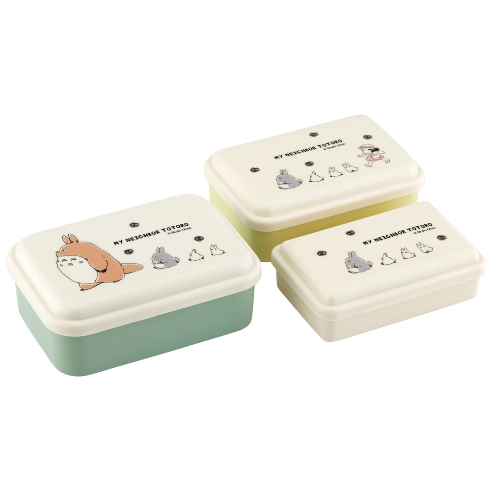 お弁当箱 入れ子式 デザート入れ 3個セット 抗菌 おしゃれ ランチボックス skater スケーター SLUS3AG となりのトトロ totoro スタジオジブリ 女性