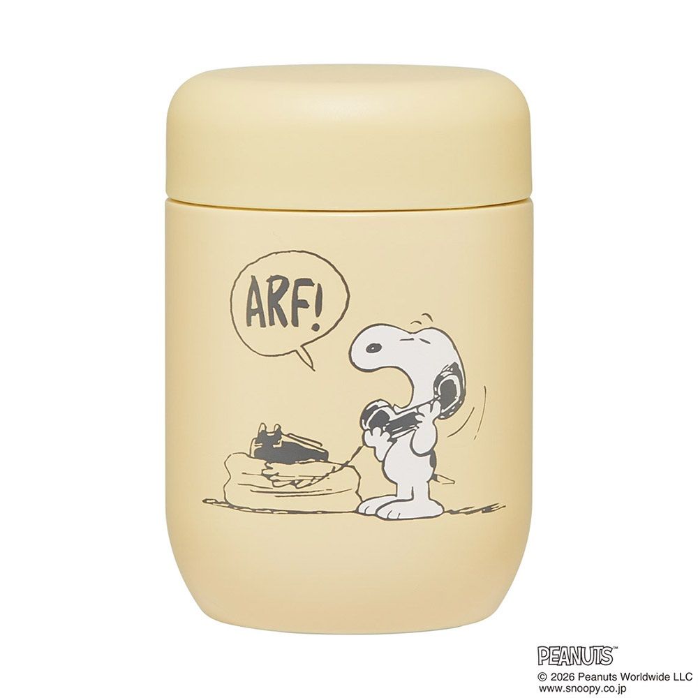 スケーター 水筒 ステンレス マグ ボトル 180ml 保温 保冷 コロンとした かわいい フォルム skater SMGD3 イエロー スヌーピー スモーキーパステル 黄色【ポケットサイズ 丸み おしゃれ マグボトル 子供 大人】