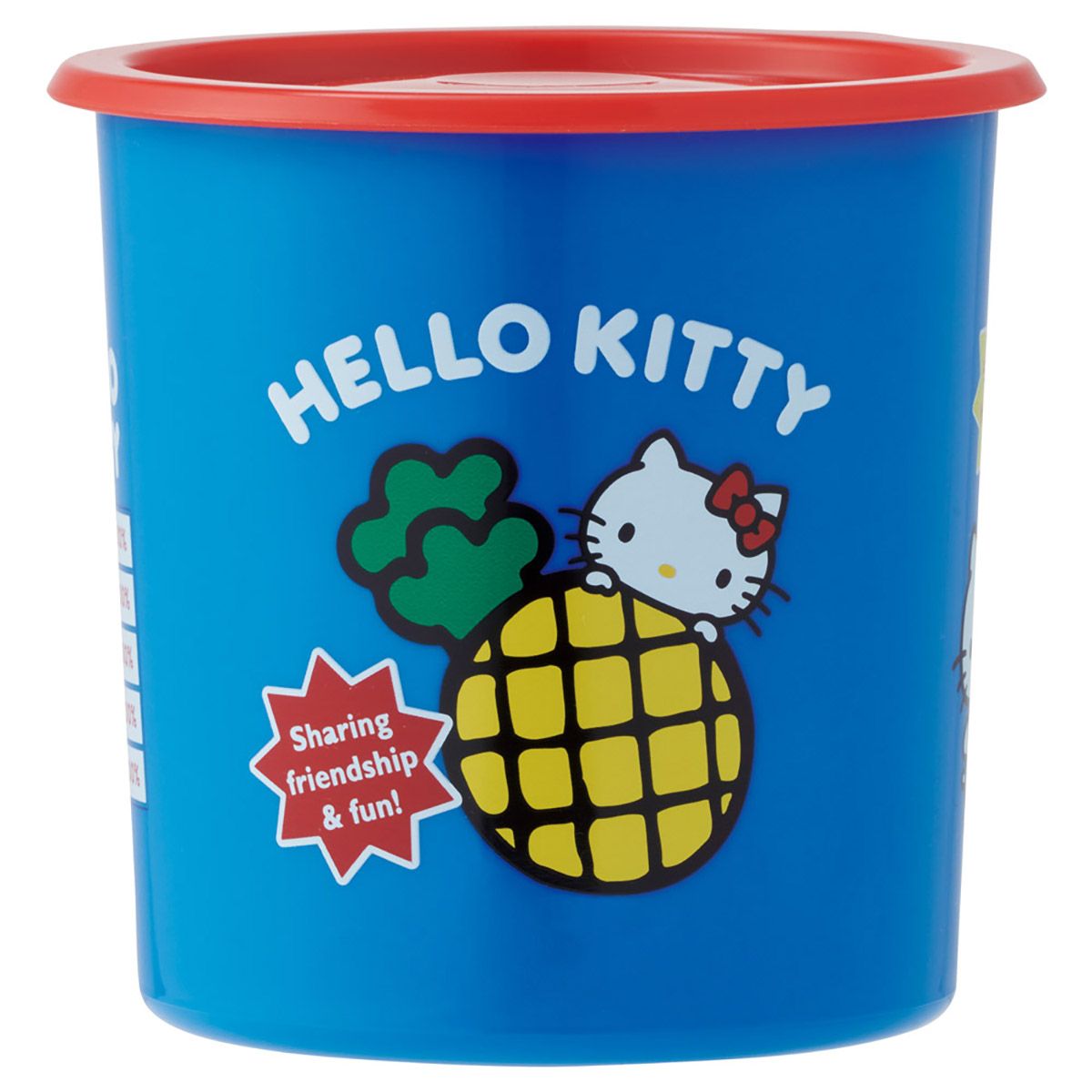 スケーター ワンタッチ 密閉 保存容器 L 1000ml プラスチック 蓋付き 食品保存 軽い skater SOT10 ハローキティ キティちゃん サンリオ スーパーマーケット【密閉容器 おしゃれ 食品保存容器 ワンプッシュ レンジ可】