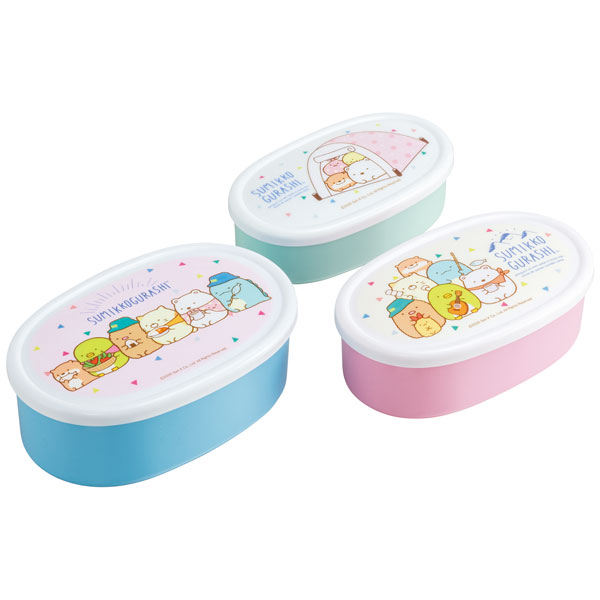 弁当箱 シール容器 抗菌 保存容器 3個セット すみっコぐらし/SRS3SAG_4973307524622