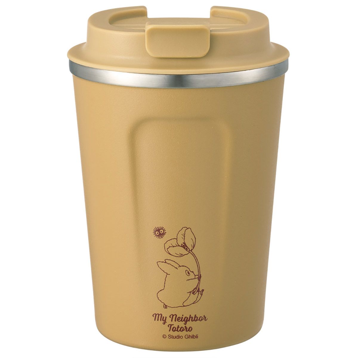 スケーター ステンレスタンブラー コーヒータンブラー 350ml タンブラー 蓋付き 保温 保冷 skater STBC3F となりのトトロ ブラウン totoro スタジオジブリ 女性【持ち運び ふた付き おしゃれ かわいい キャラクター】