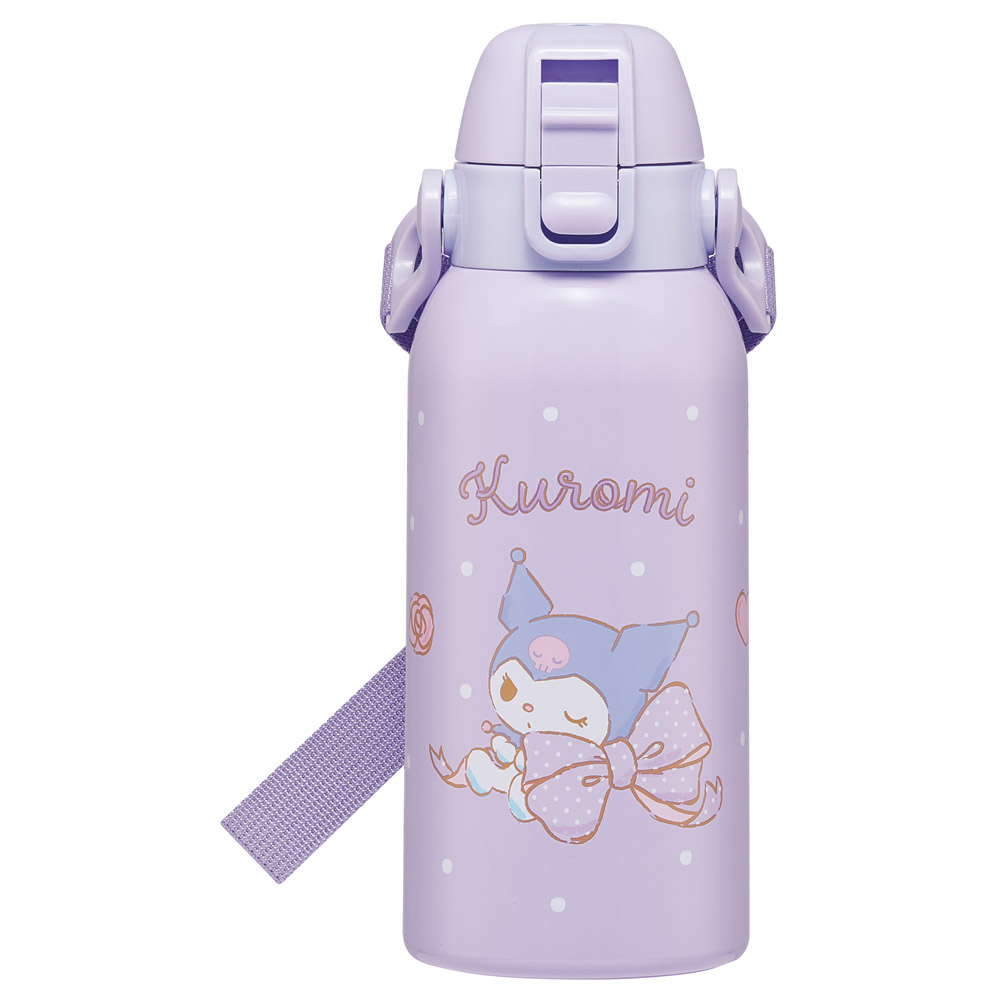 【送料無料】直飲みダイレクトステンレスボトル 600ml クロミ ビッグリボン/STCH6_4973307692918