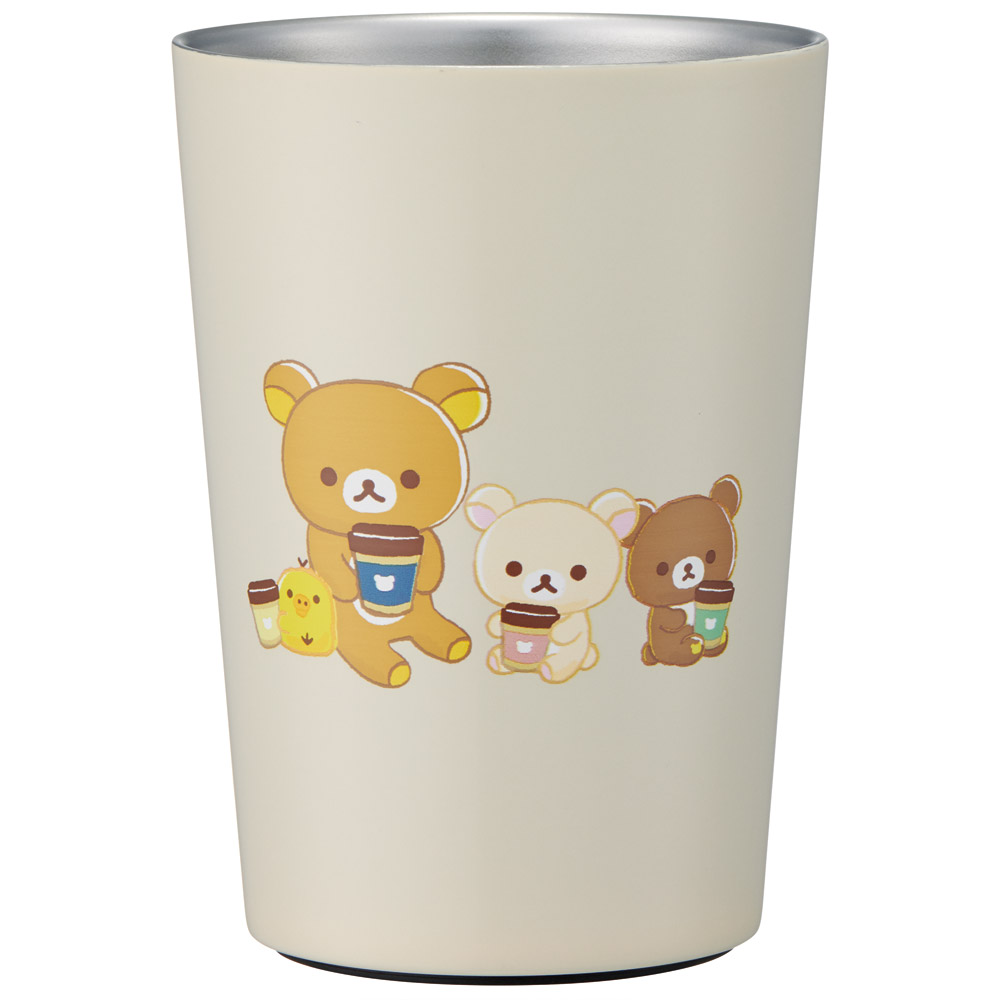 スケーター ステンレスタンブラー キャラクター コンビニ タンブラー ステンレス 400ml 保温 skater STCV2 リラックマ Rilakkuma 女の子 女性 レディース【おしゃれ かわいい マグカップ コーヒーマグ コップ】