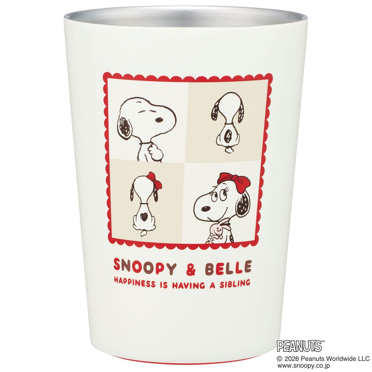 スケーター ステンレスタンブラー キャラクター コンビニ タンブラー ステンレス 400ml 保温 skater STCV2 スヌーピー ベル SNOOPY ピーナッツ 女性【おしゃれ かわいい マグカップ コーヒーマグ コップ】