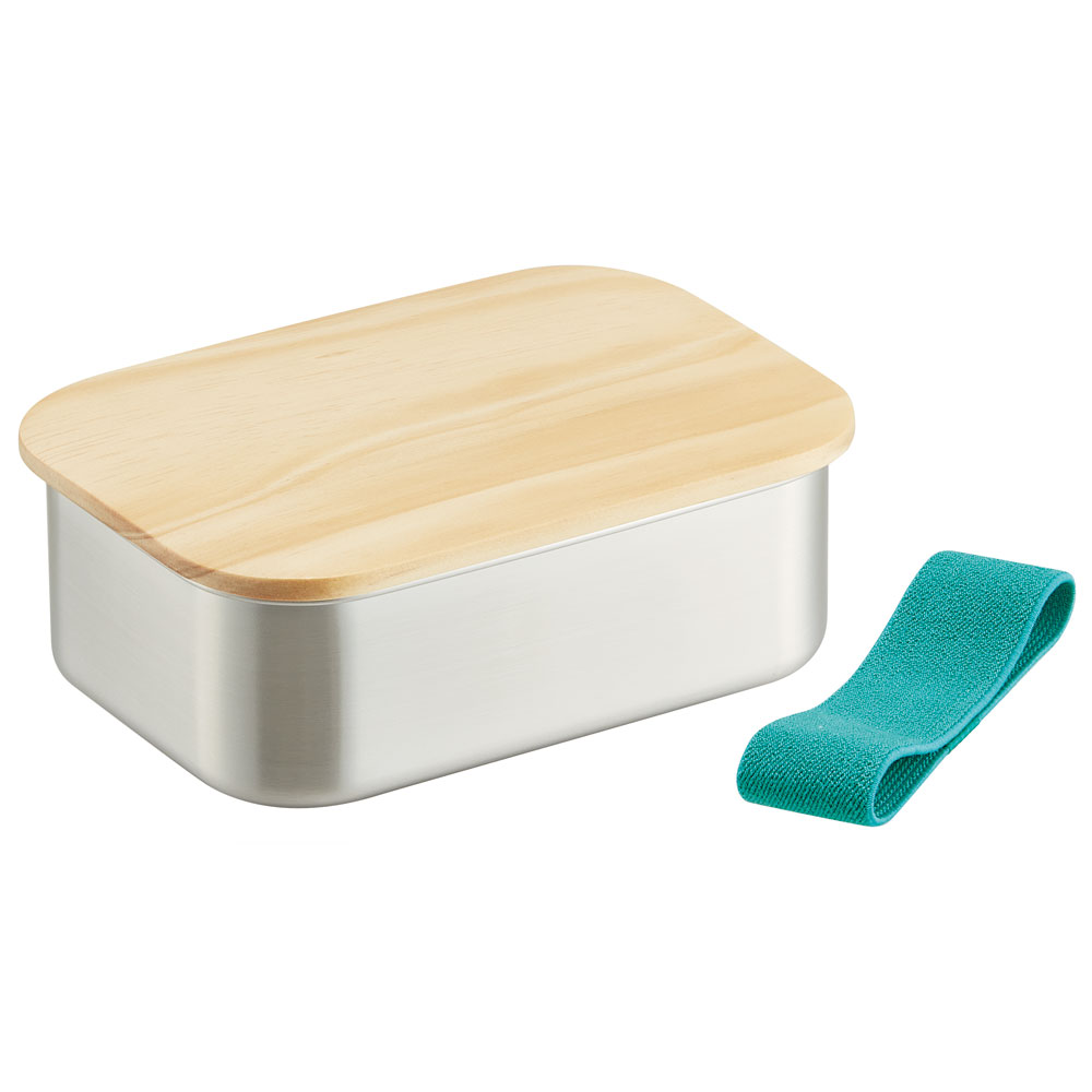 木蓋付き ステンレス 弁当箱 650ml ランチ ボックス パッキン 付き STLBT7B スケーター skater 木目 おしゃれ シンプル