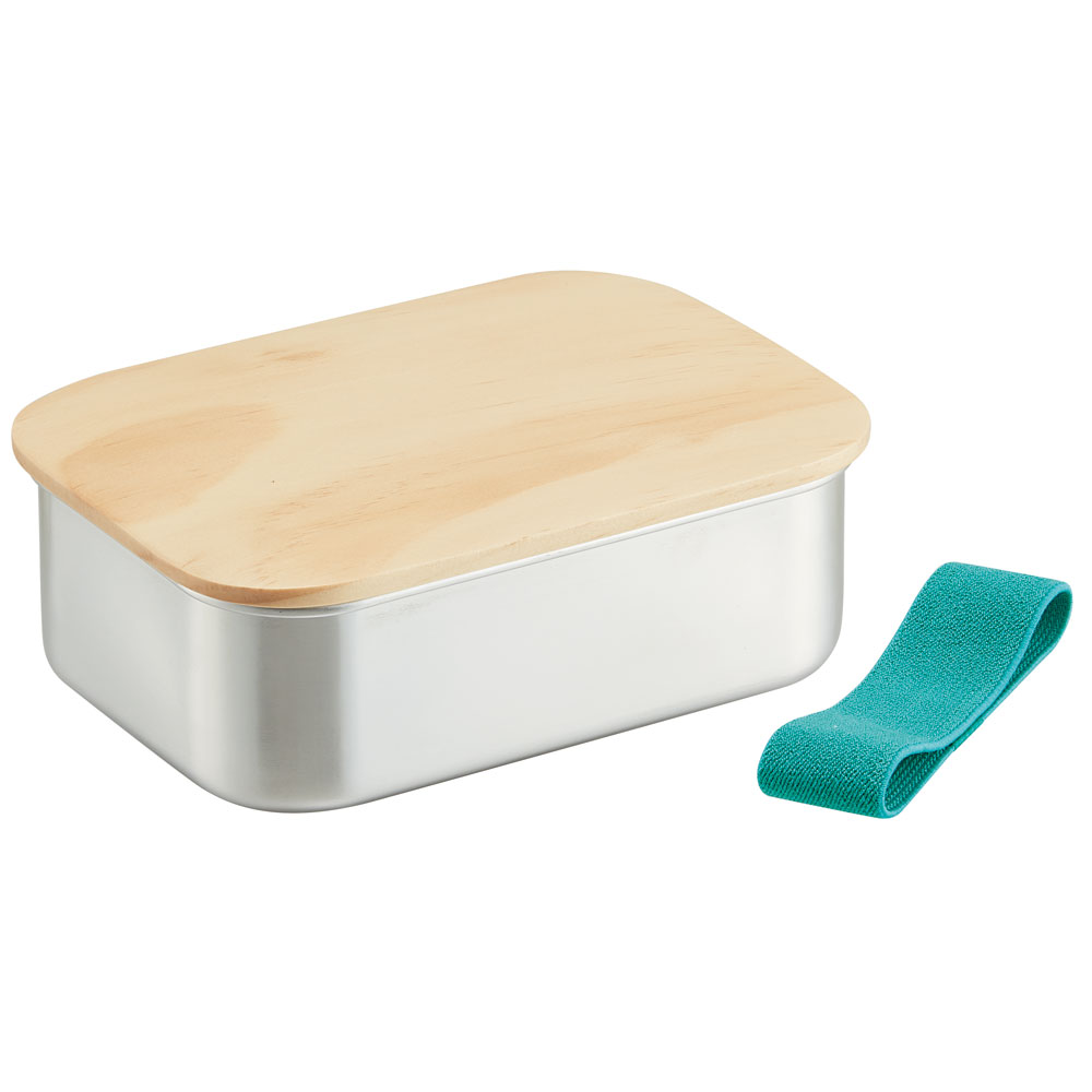 木蓋付き ステンレス 弁当箱 850ml ランチ ボックス パッキン 付き STLBT9B スケーター skater 木目 おしゃれ シンプル