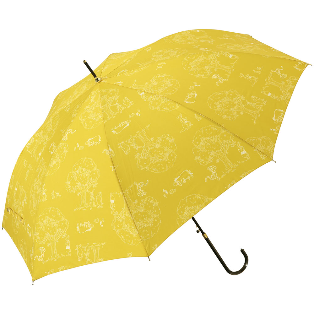 【送料無料】はっ水 傘 58cm 長傘 日傘 晴雨兼用 UVカット おしゃれ 折れにくい スケーター UBU58 くまのプーさん プーさん Pooh 女性 レディース 【 レイン】