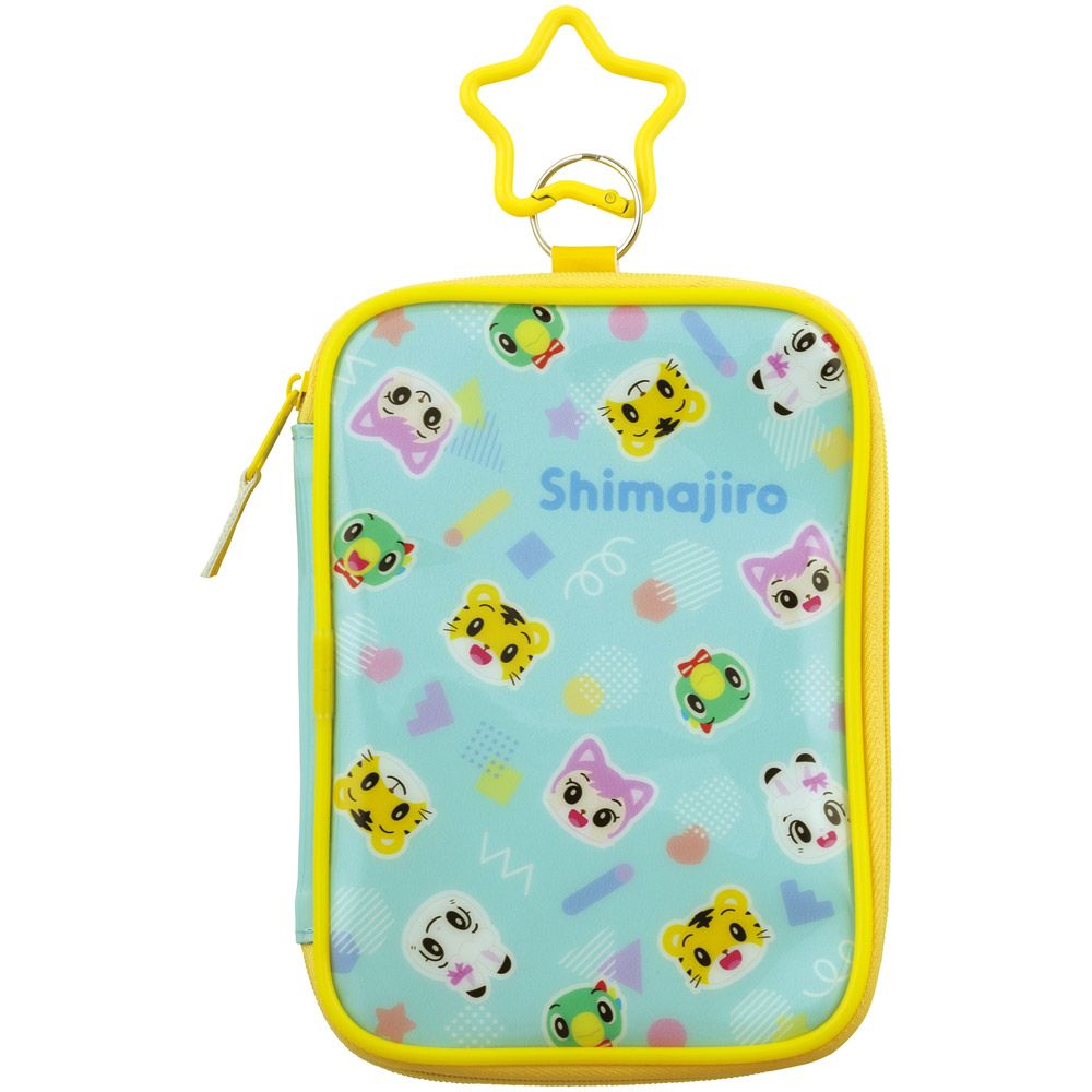 スケーター 防災ポーチ 防災名札付き 防災 ポーチ 子供 こども キッズ 小物 持ち歩き 収納 キャラクター ZBP1 しましま とらの しまじろう 男の子 女の子【対策 備え 常備 便利 カラビナ付き】
