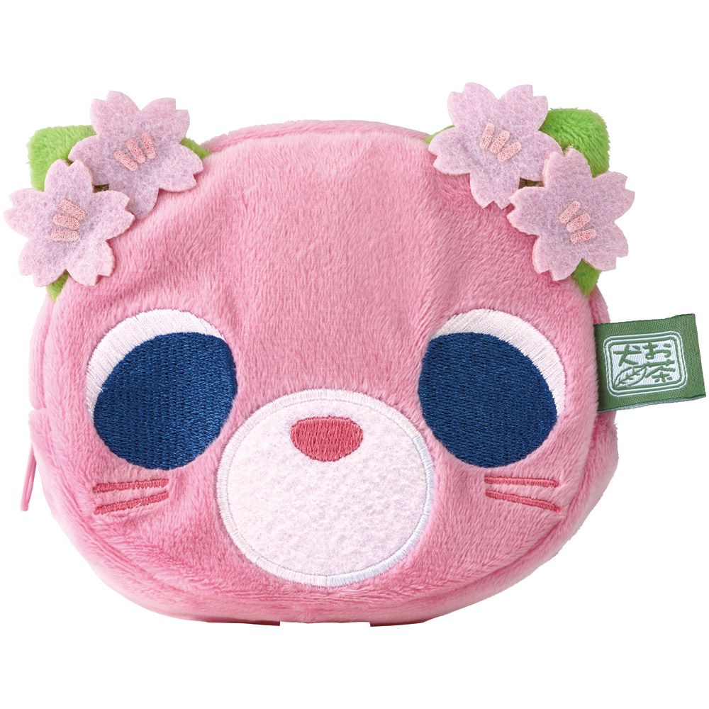 スケーター ダイカット ポーチ 小物入れ おしゃれ ファスナー 小さめ 小さい 雑貨 化粧 文具 skater ZDPF1 お茶犬 サクラ さくら茶猫 グッズ【メイク かわいい 可愛い 中学生 高校生 マチ】