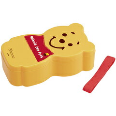 ダイカットランチボックス１段[容量400ml]（15.0cmの箸付き）●くまのプーさん●//可愛い お弁当箱 一段弁当箱 ランチ お箸付き ディズニー Disney Pooh// スケーター