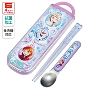 お箸 スプーン セット 食洗器対応 抗菌 カトラリー お弁当 skater カトラリーセット スケーター CCA1AG アナと雪の女王 25年 アナ雪 ディズニー 女の子 女子【プレゼント おはしセット お箸セット 幼稚園 子供 箸 箸ケース 弁当】