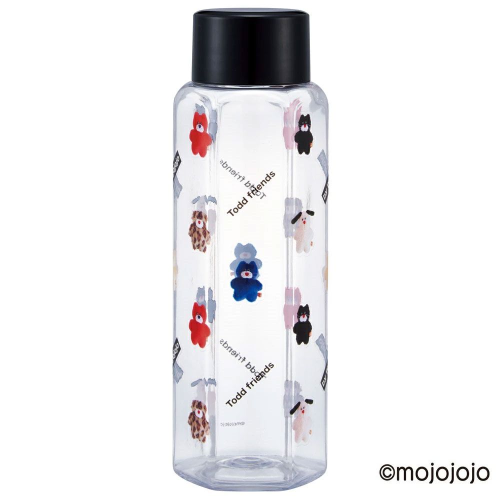 スケーター 六角形 プラスチック マグ 水筒 350ml 直飲み ウォーターボトル 透明 キャラクター skater PDH4 mojojojo モジョジョジョ グッズ【クリア ボトル クリアボトル マグボトル おしゃれ】