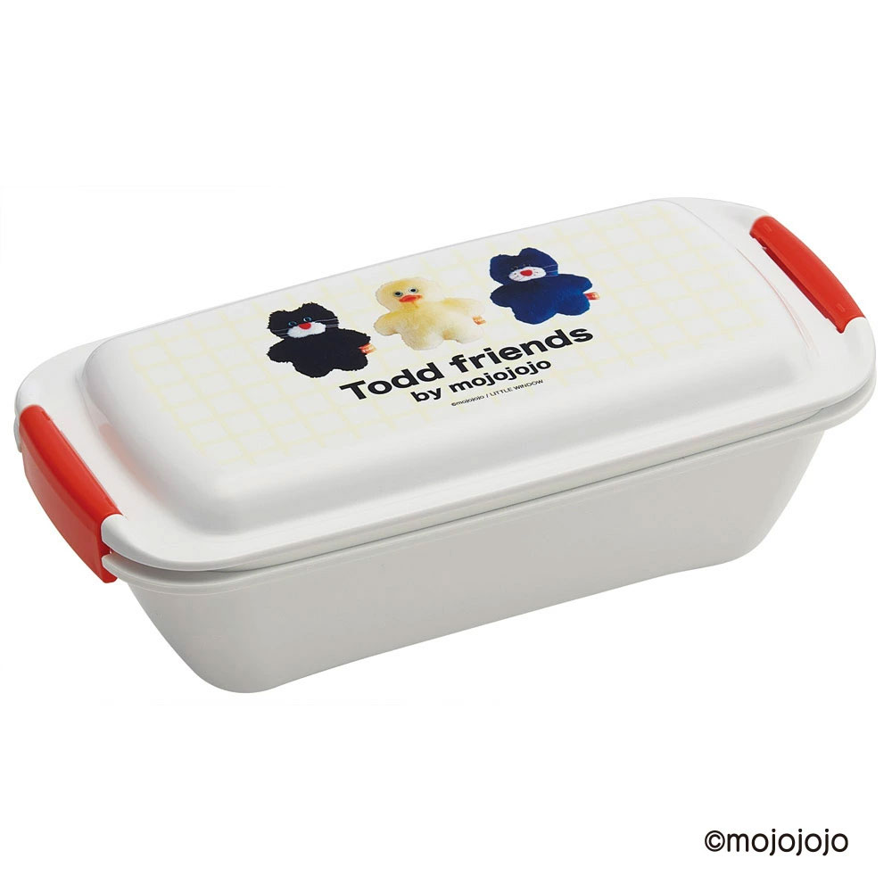 スケーター 洗いやすい弁当箱 パッキン溝の幅が広い ふわっと お弁当箱 530ml 1段 弁当 skater PTLB6B mojojojo モジョジョジョ グッズ【子供 大人 バイオマス ランチボックス レンジ 食洗機 対応】