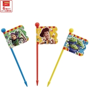 【メール便対象品】 ランチ ピックス 9本入 [3柄×3本入]　トイ・ストーリー 22　// ピック 串 旗 フラッグ  お弁当 小物 グッズ キャラクター ウッディ バズ エイリアン ディズニー Disney LKP4 4973307568862 スケーター