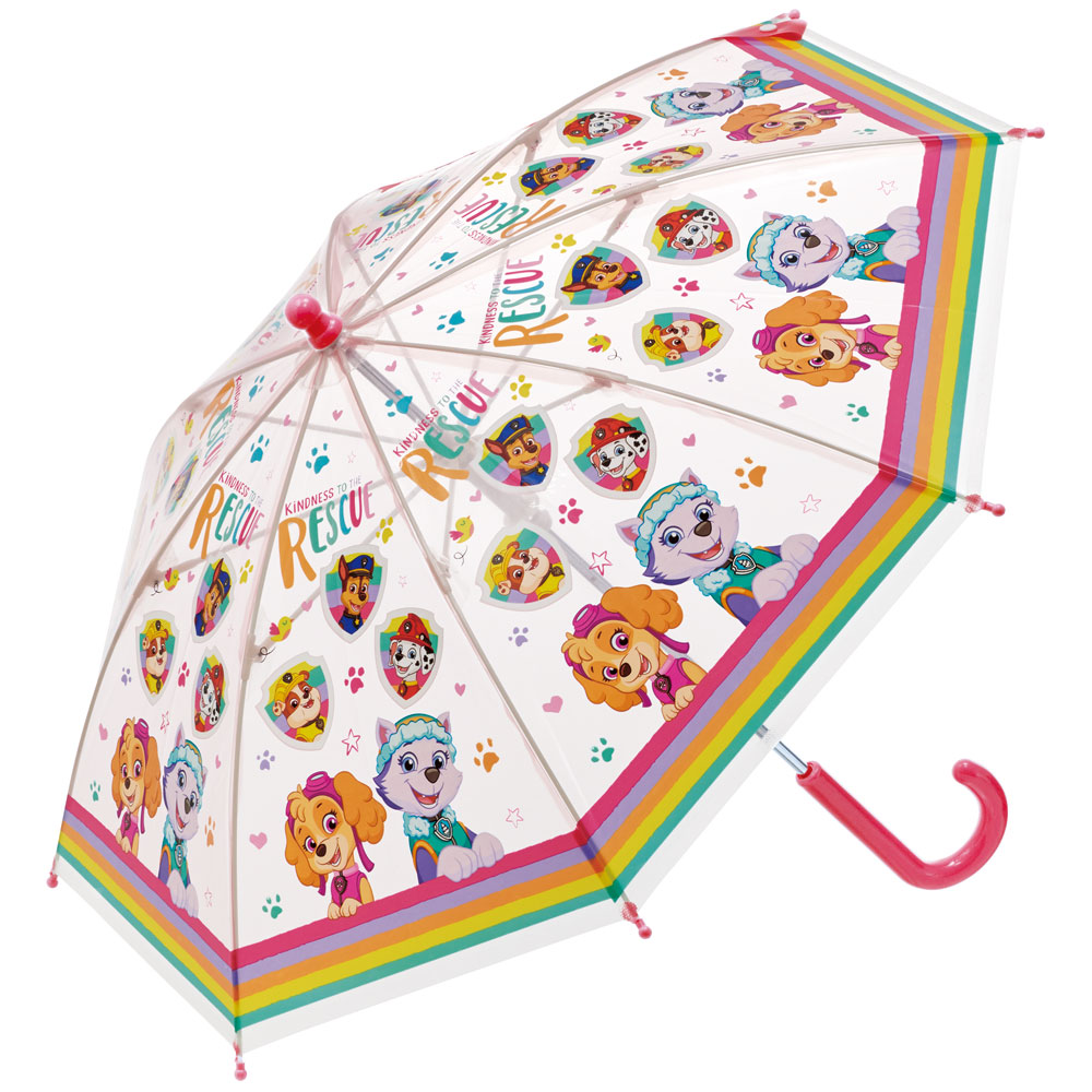 子供用 ビニール 傘 40cm　パウパトロール　長傘 雨具 雨の日 外出 UBV2 スケーター 【 レイン】