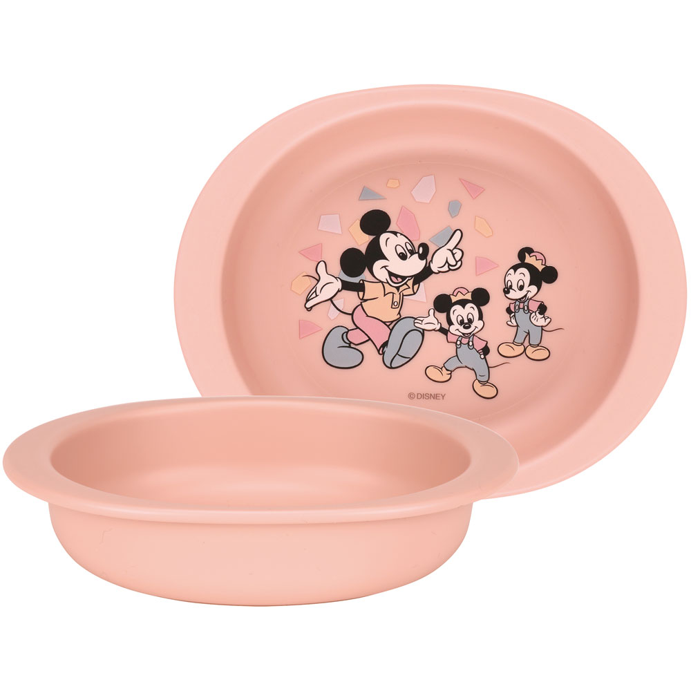 抗菌 電子レンジ 食洗機 対応 小皿　ミッキーマウス　ベビー 子供 食器 ディズニー XP25AG スケーター【キッズ こども 子ども ランチ 食事 ご飯 かわいい キャラクター Disney ミッキー&フレンズ レトロ】
