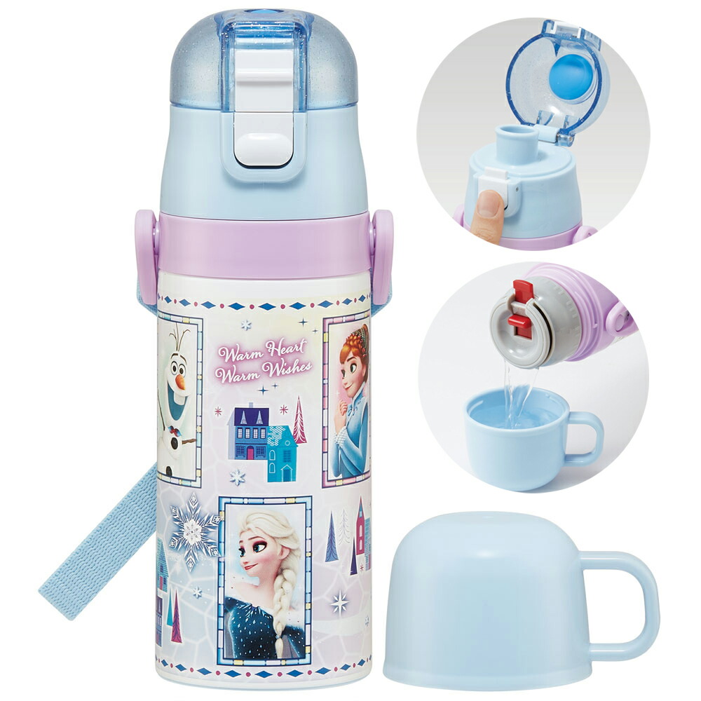 【送料無料】2WAYステンレスボトル 350ml/420mlアナと雪の女王２３／SKDC3_4973307628481