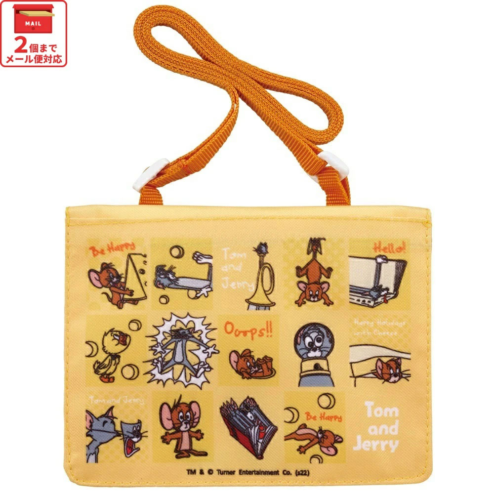 【メール便対象品】 おでかけ 2WAY ポケット お出かけ ポケットティッシュ入れ ポーチ ミニポーチ スケーター skater ODKP2 トム＆ジェリー トムとジェリー 男の子 女の子【ミニバッグ クリップ ショルダーベルト 可愛い 便利 小物入れ 外出 子供 キッズ キャラクター】