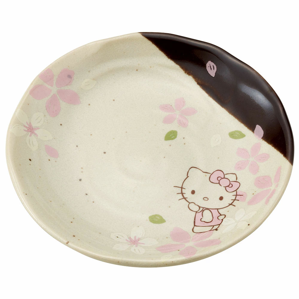 【送料無料】小皿 13cm お皿 取り皿 食器 グッズ プレゼント 美濃焼き 美濃焼 子供 誕生日 skater スケーター CHMD1 キティ ハローキティ さくら キティちゃん 女の子【キャラクター 和柄 豆皿 焼物 陶器 可愛い 和食 プレート ギフト】